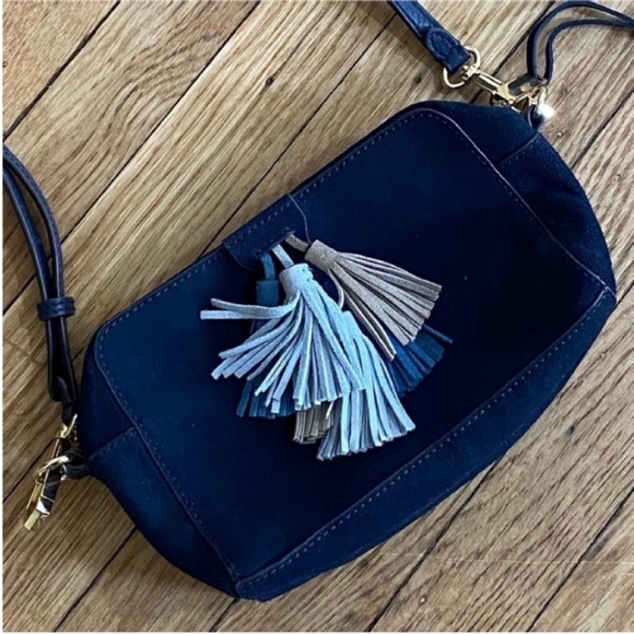 Rebecca Minkoff Blue Tassel Crossbody Bag - Picture 2 of 14